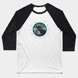 ZODIAC Capricorn - Astrological CAPRICORN - CAPRICORN - ZODIAC sign - Van Gogh style - 15 Baseball T-Shirt